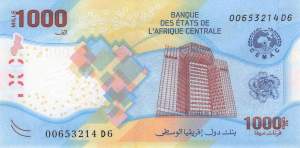 Central  African States p701a 1000 Francs 2020